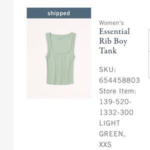 Abercrombie ribbed boy tank
